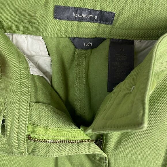Liz Claiborne Green Audra Jeans Size 10 EUC - Picture 5 of 8